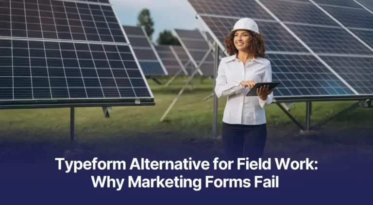 Typeform alternative for field work replacing a failing marketing form