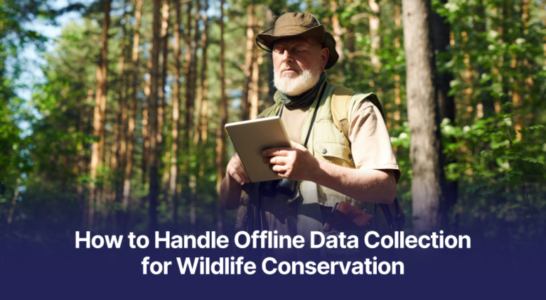 Offline field data collection for wildlife conservation research